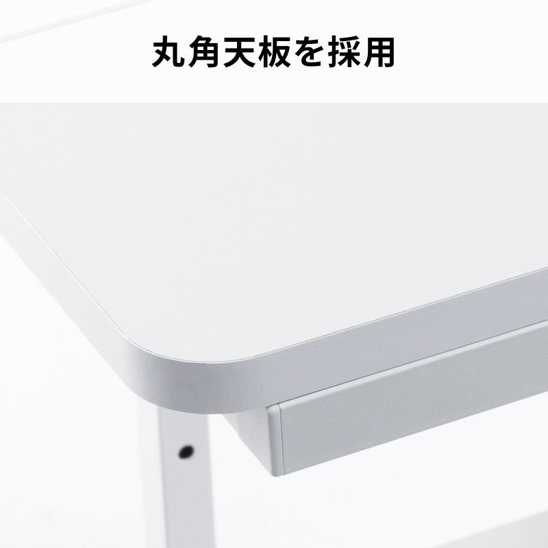 パソコンラック チルト天板 5段階角度調整 幅65×奥行60×高さ140cm キャスター付き RAC-EC20_12