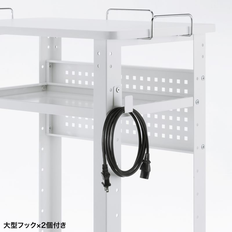 ★可動式★　ブランド用★ アクセサリー用★ 販売ワゴン 多用途ワゴン SANWA SUPPLY（サンワサプライ） ラック 作業台 移動式ワゴン マルチ