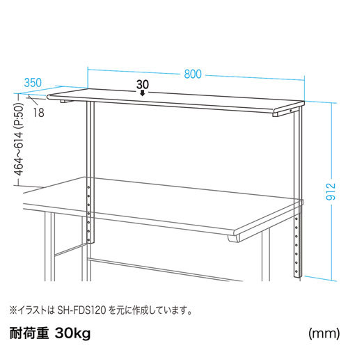 サブテーブル SH-FD870用（SH-FDS80） : sh-fds80 : サンワダイレクト