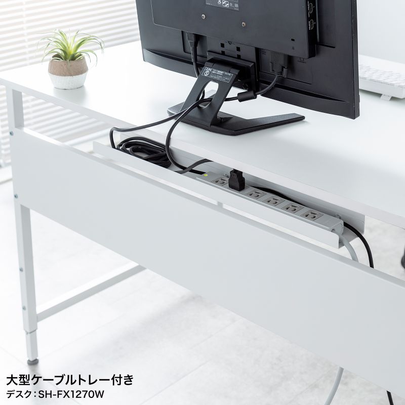 SANWA SUPPLY ワイドワークデスク 160×70 ホワイト（値下げ中） SANWA SUPPLY（サンワサプライ） パソコンデスク フレキシブルデスク