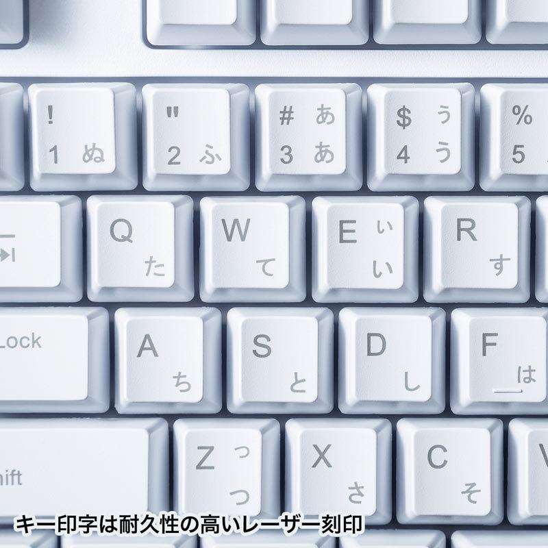 日本語109キーボード PS/2 ホワイト（SKB-109PW）｜sanwadirect｜06