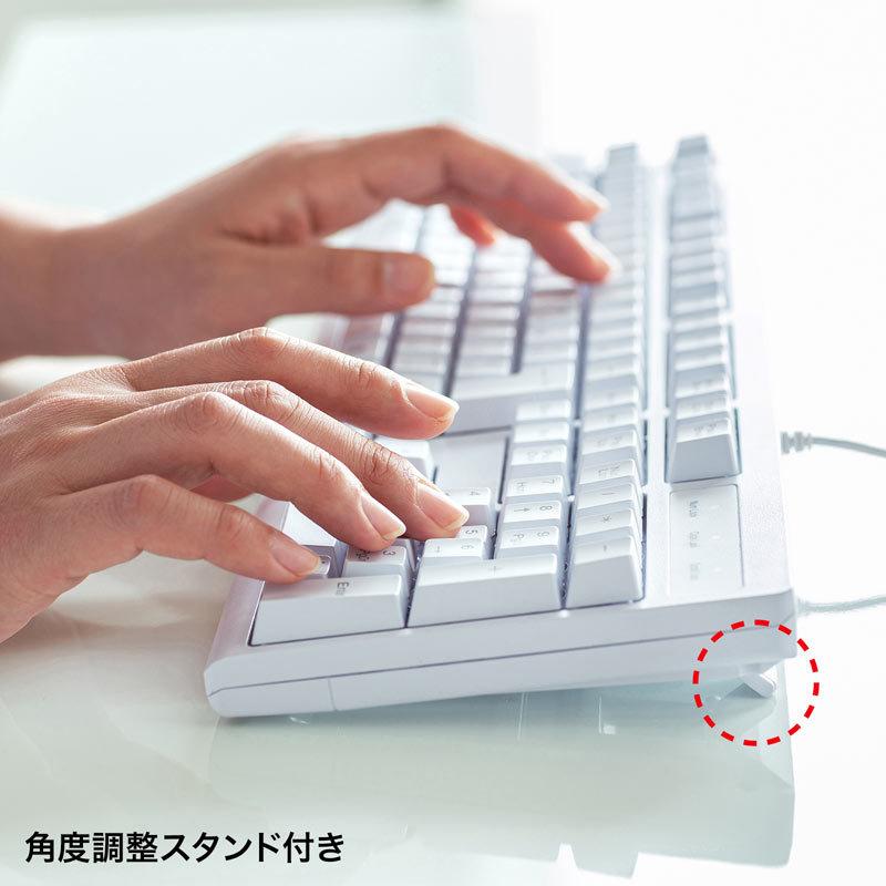 日本語109キーボード PS/2 ホワイト（SKB-109PW）｜sanwadirect｜07