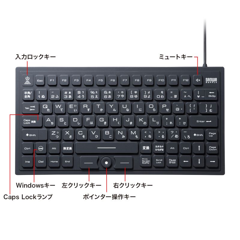 SANWA SUPPLY（サンワサプライ） キーボード 有線 USB A USBキーボード
