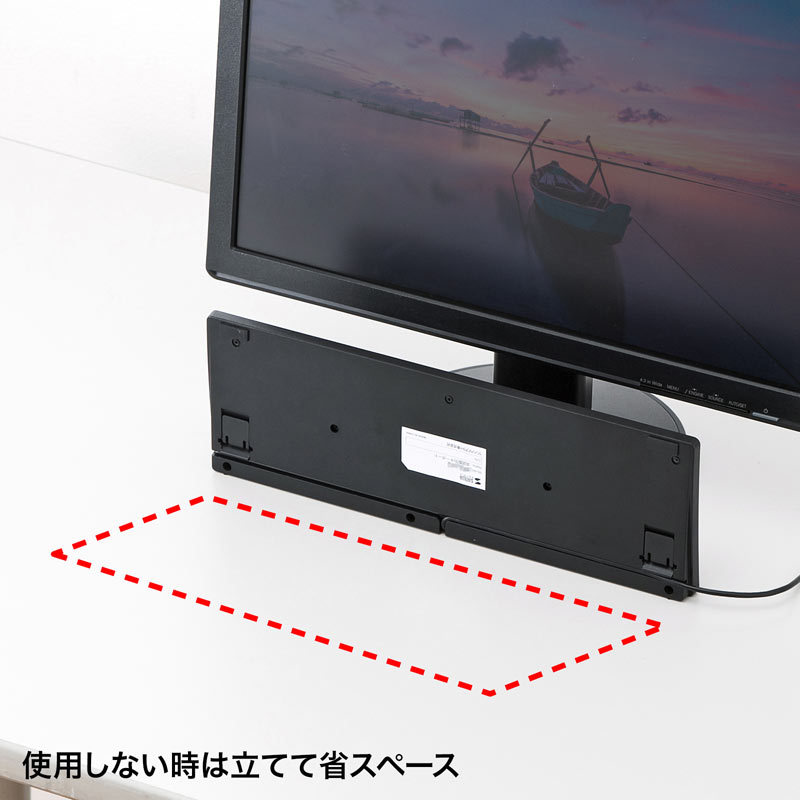 英語配列USBスリムキーボード テンキー付き ブラック（SKB-E2UN）｜sanwadirect｜03