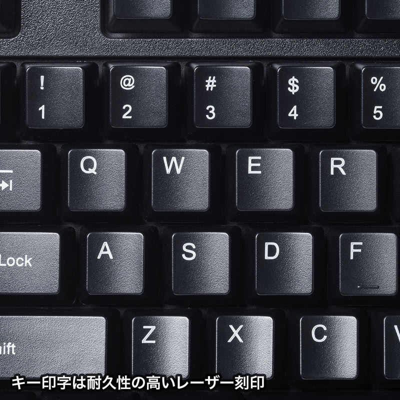 英語USBキーボード ブラック（SKB-E5UBK）｜sanwadirect｜05
