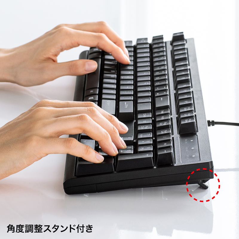 英語USBキーボード ブラック（SKB-E5UBK）｜sanwadirect｜06