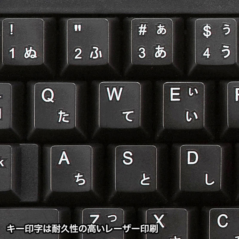PS/2キーボード ブラック（SKB-L1BKN）｜sanwadirect｜06