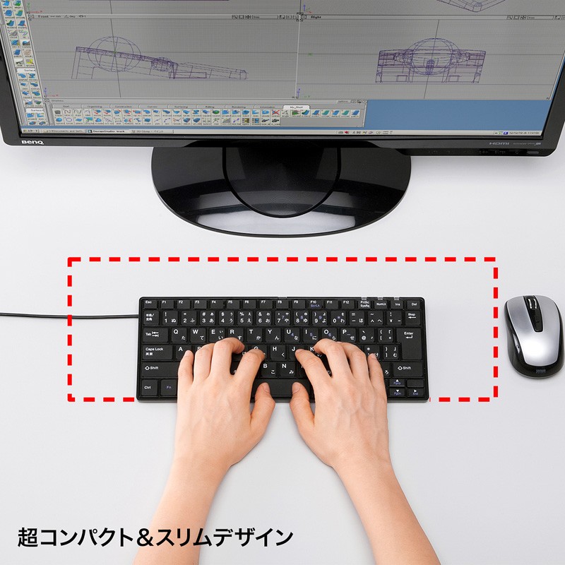 SANWA SUPPLY（サンワサプライ） キーボード 有線 テンキーなし USB A