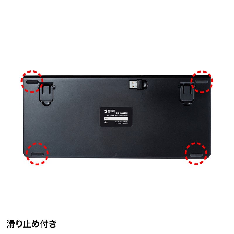 ワイヤレスキーボード コンパクト スリム パンタグラフ ブラック（SKB-WL32BK） :SKB-WL32BK:サンワダイレクト - 通販 -  Yahoo!ショッピング