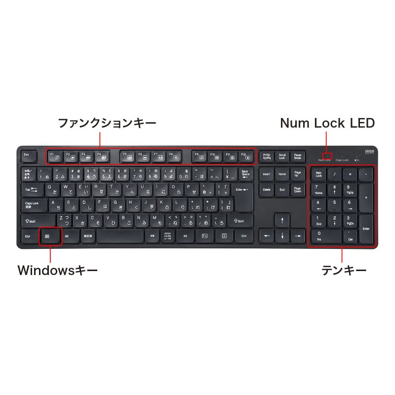 即戦力！第7世代/富士通/20モニターセット・キーボード・マウス・無線Wi-Fi BUFFALO 無線2.4GHz フルキーボード 静音マウスセット ブラック