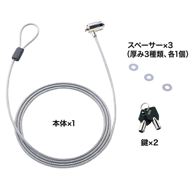 SANWA SUPPLY（サンワサプライ） パソコン盗難防止 ノートパソコン用