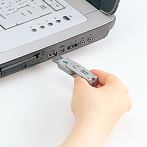 パソコン盗難防止 情報漏洩対策 USBコネクタ取付け セキュリティ（SL-46-G）｜sanwadirect｜02