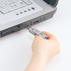 パソコン盗難防止 情報漏洩対策 USBコネクタ取付け セキュリティ（SL-46-R）｜sanwadirect｜02