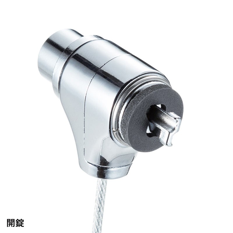 SANWA SUPPLY セキュリティワイヤー シリンダ錠 巻取り式 SANWA SUPPLY セキュリティワイヤー シリンダ錠 巻取り式