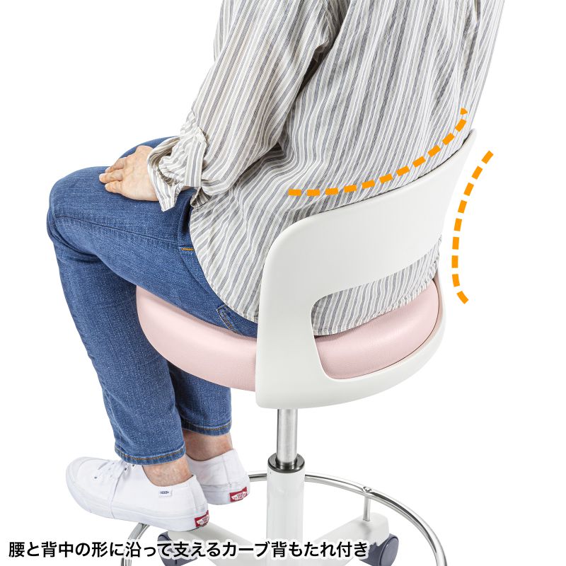 新品サンワサプライ メディカルチェア ナースチェアSNC-HP3VW2 デンタル メディカルチェア ナースチェア クランケチェア 回転椅子 医療