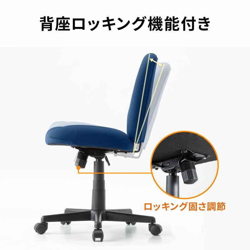 SANWA SUPPLY（サンワサプライ） オフィスチェア 事務椅子 ロッキング