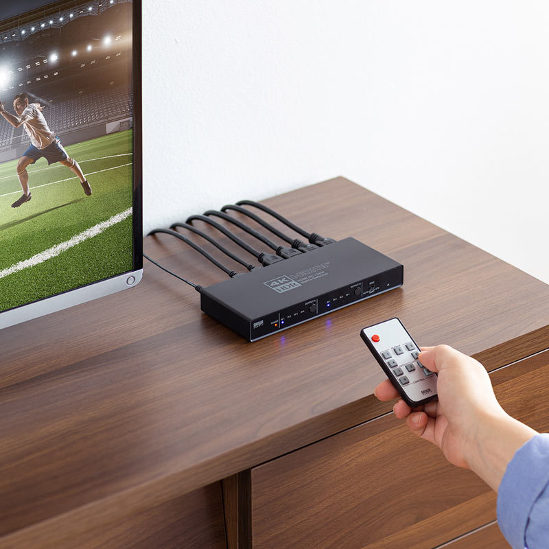 ②サンワサプライ マトリックス HDMI切替器 SW-UHD22 箱、付属品有り SW-UHD22【HDMI切替器（2入力2出力・マトリックス切替機能付き