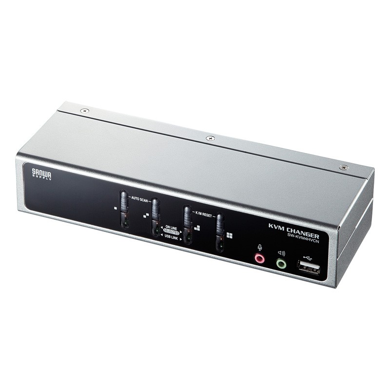 USB PS/2コンソール両対応パソコン自動切替器 4：1（SW-KVM4HVCN）_11