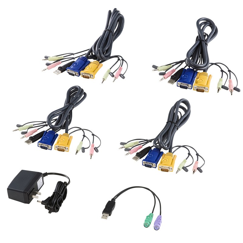 USB PS/2コンソール両対応パソコン自動切替器 4：1（SW-KVM4HVCN）_4