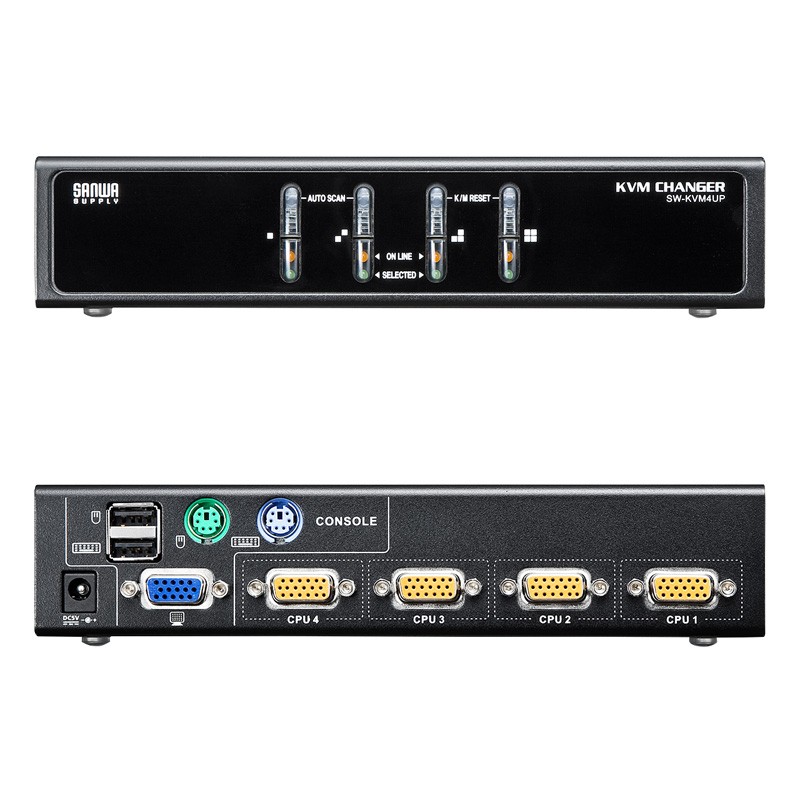 SANWA SUPPLY（サンワサプライ） PS/2 USB両対応パソコン自動切替器 4 