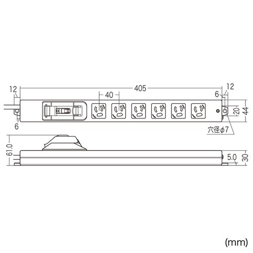 SANWA SUPPLY（サンワサプライ） 電源タップ 安全ブレーカー付
