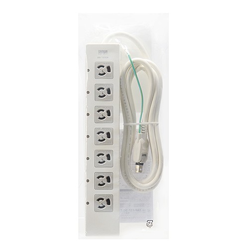 SANWA SUPPLY（サンワサプライ） 電源タップ 延長 3P 7個口 2m 一括