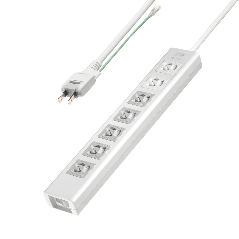 Yahoo! Yahoo!ショッピング(ヤフー ショッピング)電源タップ 7個口 3m 雷ガード マグネット 3P シャッター付 5個口連動集中スイッチ付 絶縁キャップ付 2Pスイングプラグ TAP-F37SH-3KS