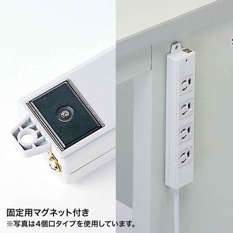 SANWA SUPPLY（サンワサプライ） 工事物件タップ 3P 6個口 0.3m 電源