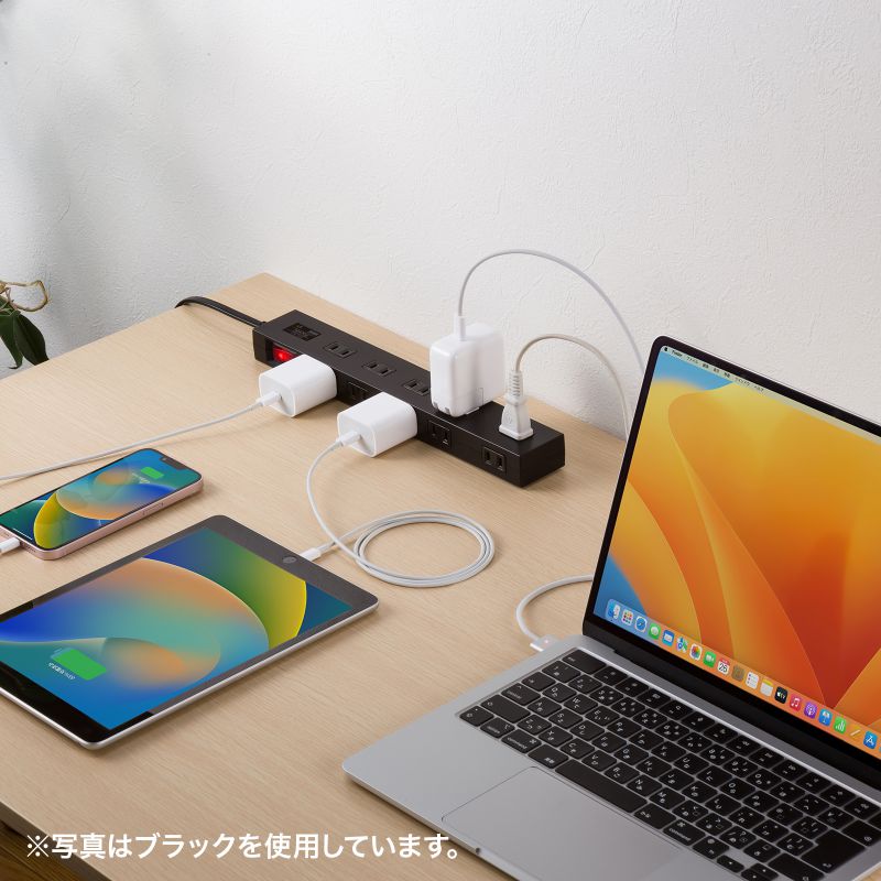 SANWA SUPPLY（サンワサプライ） 電源タップ 10個口 2m 延長コード