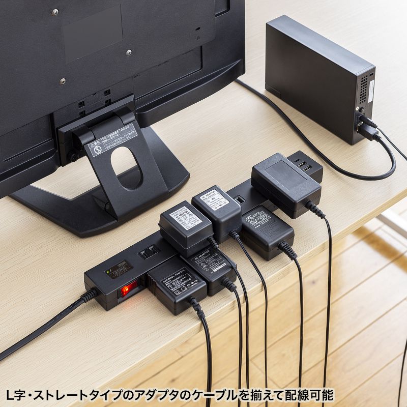 SANWA SUPPLY（サンワサプライ） 電源タップ 10個口 PD20W対応 USB充電