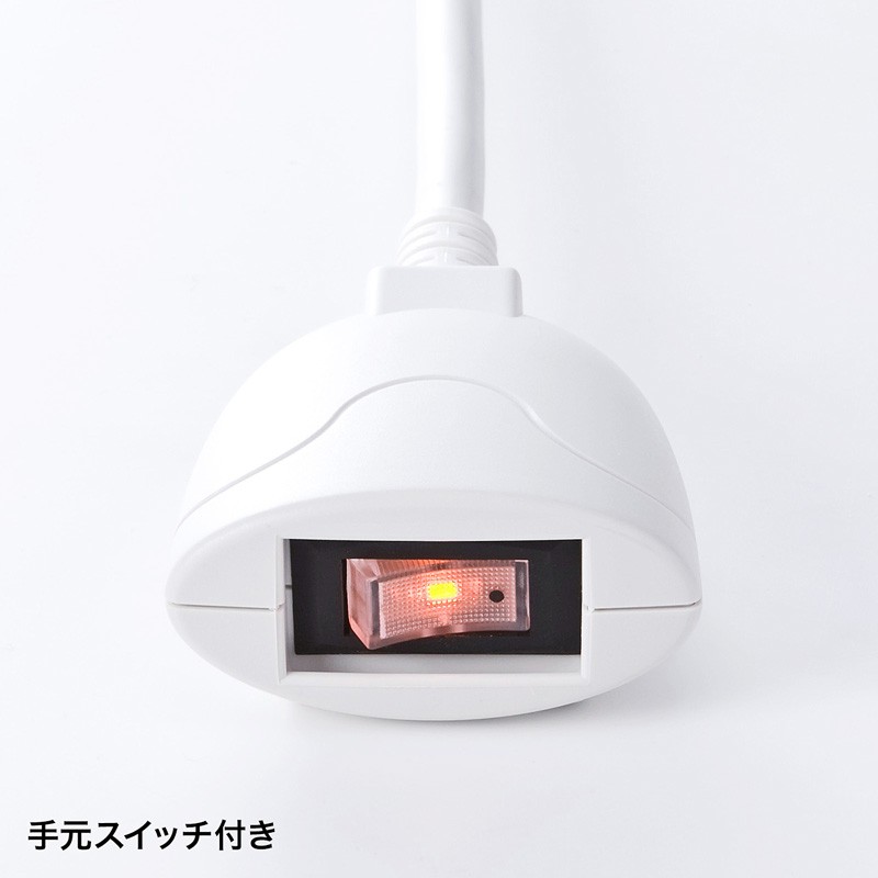 SANWA SUPPLY 電源タップ 雷ガード ホワイト 3P 8個口 2.5m 8