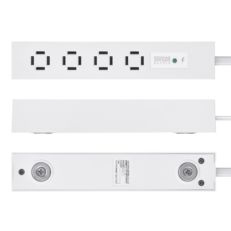 SANWA SUPPLY（サンワサプライ） 電源タップ スリムタップ AC4口 縦横