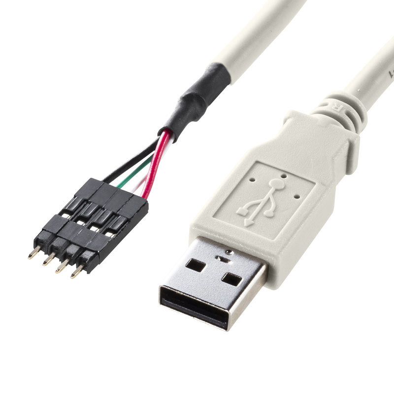 USBケーブル USB Aコネクタ-バラ4P オス（TK-USB1N）｜sanwadirect｜02
