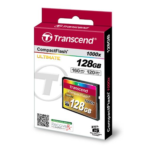 Transcend CFカード 128GB 1000x/800x 2枚セット-