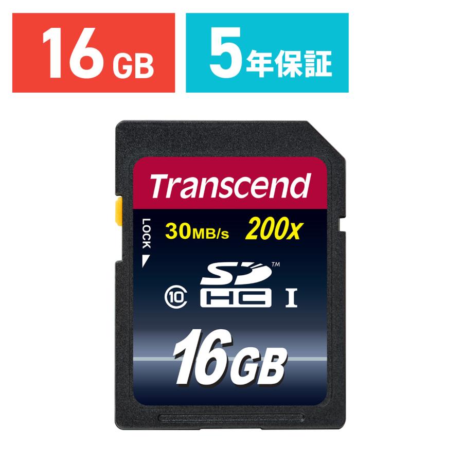 SDカード 16GB SDHCカード class10 TS16GSDHC10｜sanwadirect