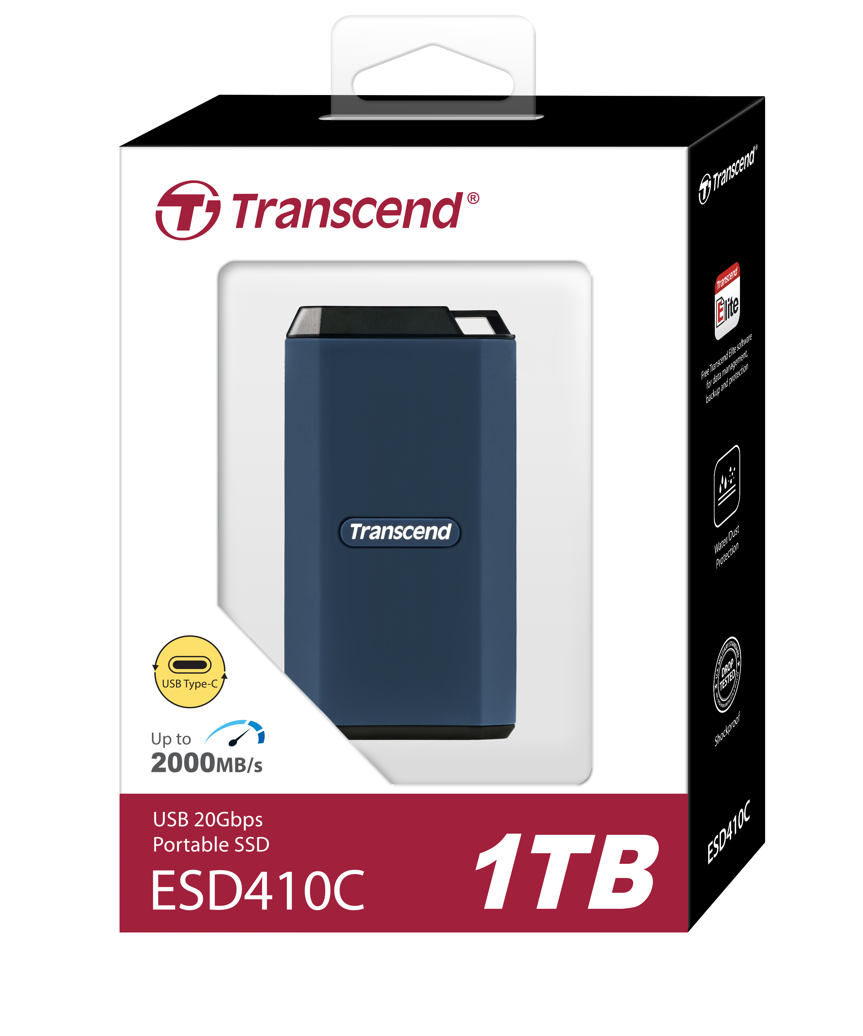 SANWA SUPPLY SSD 外付け 1TB ポータブルSSD 最大2000MB/s 小型