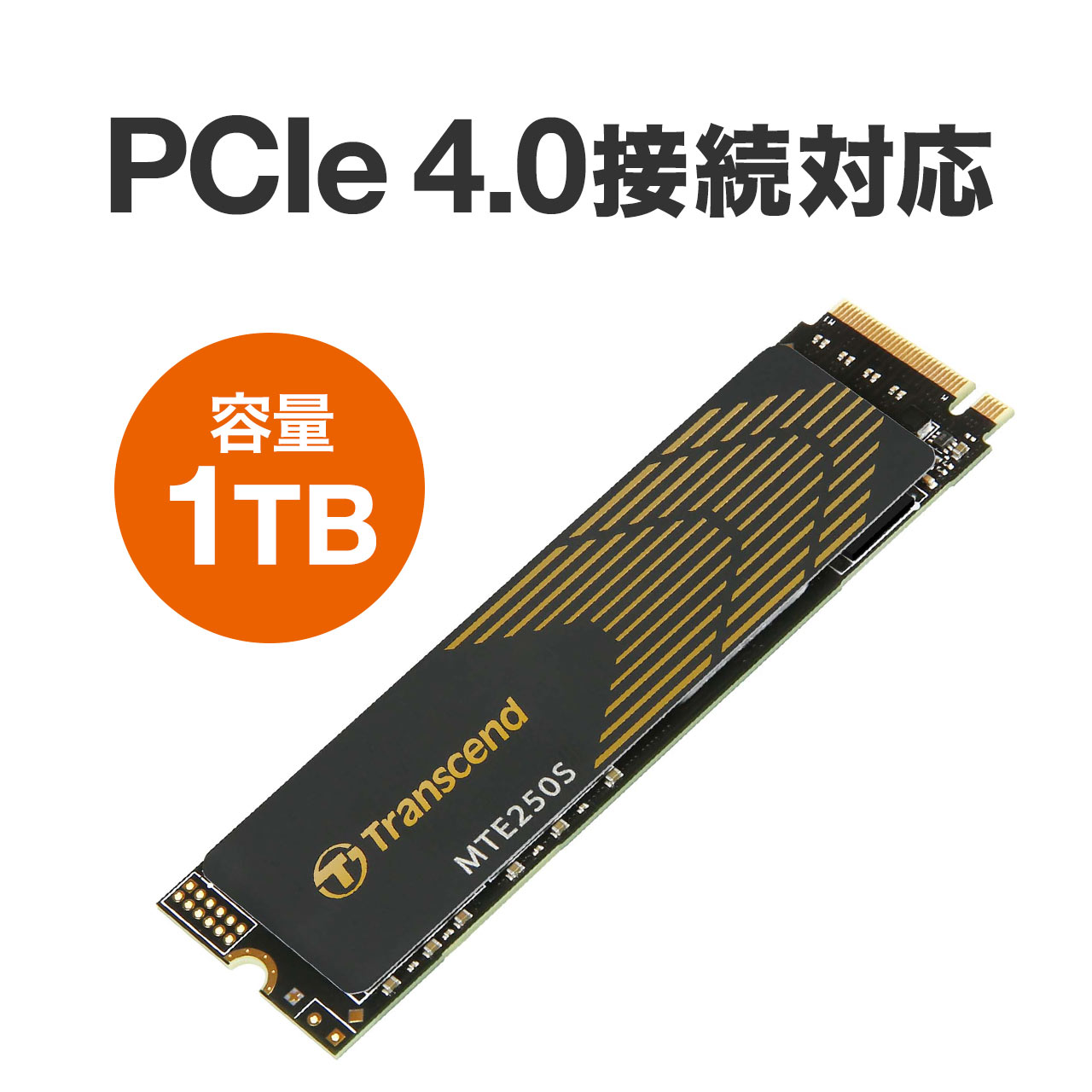購入し Transcend M.2 SSD 1TB NVMe 1.4準拠 PCIe Gen4×4 3D NAND