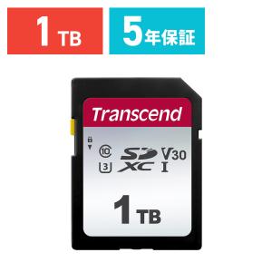 SDカード 1TB SDXCカード Transcend Class10 UHS-I U3 V30 TS1TSDC300S メーカー5年保証