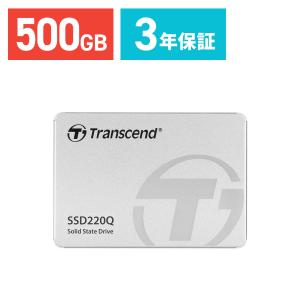 Transcend　500GB　2.5インチ　SATAIII　SSD　TS500GSSD220Q