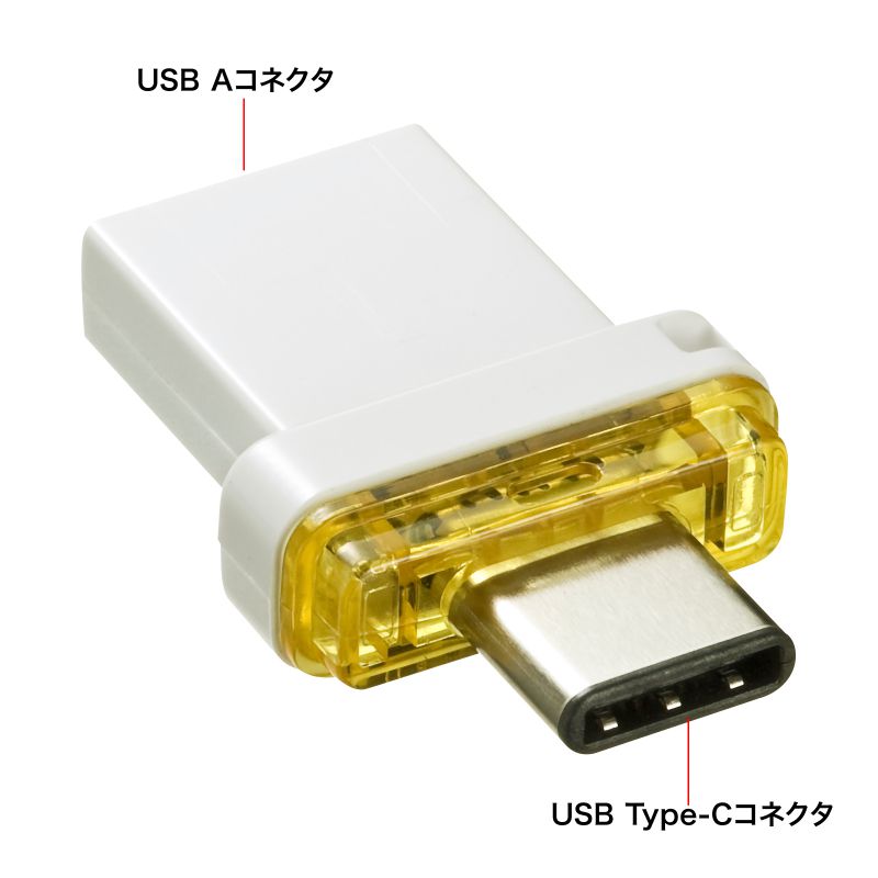 USB Type-C メモリ 32GB 5Gbps 3.2Gen1 WindowsMac両対応 UFD-3TC32GWN｜sanwadirect｜04