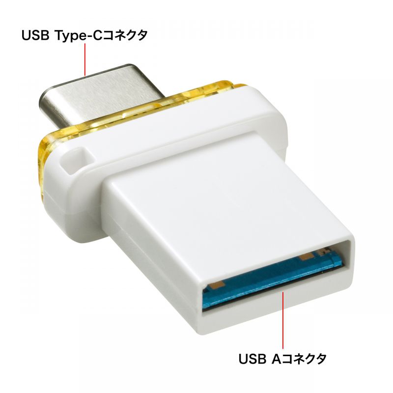 USB Type-C メモリ 32GB 5Gbps 3.2Gen1 WindowsMac両対応 UFD-3TC32GWN｜sanwadirect｜05