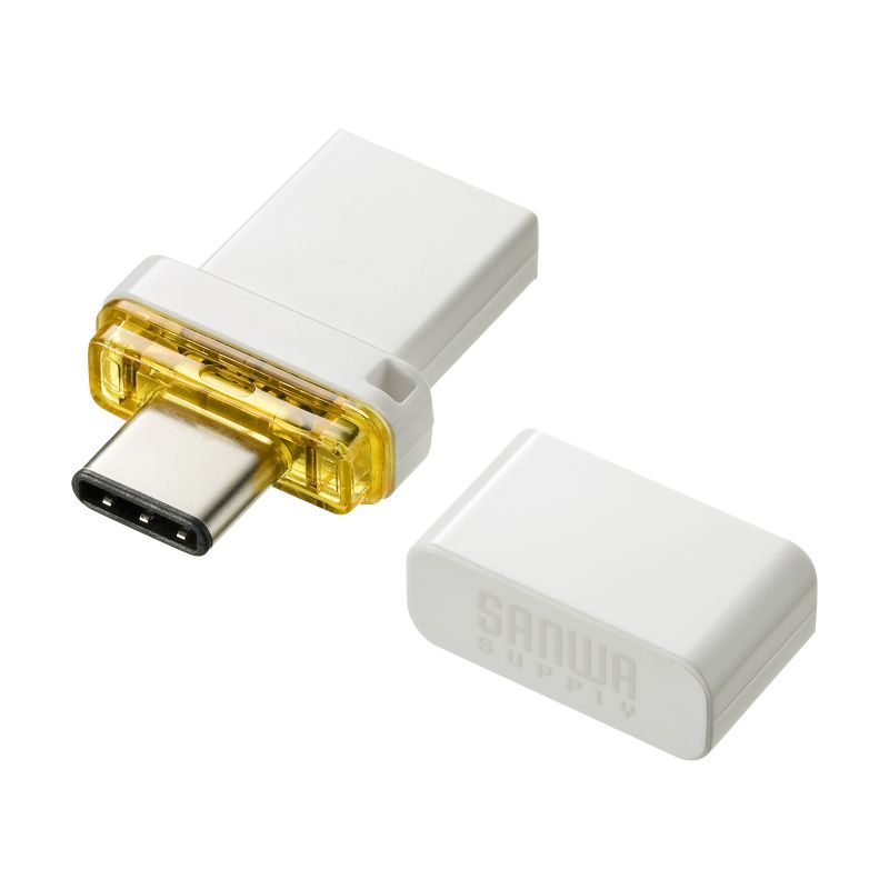 USB Type-C メモリ 32GB 5Gbps 3.2Gen1 WindowsMac両対応 UFD-3TC32GWN｜sanwadirect