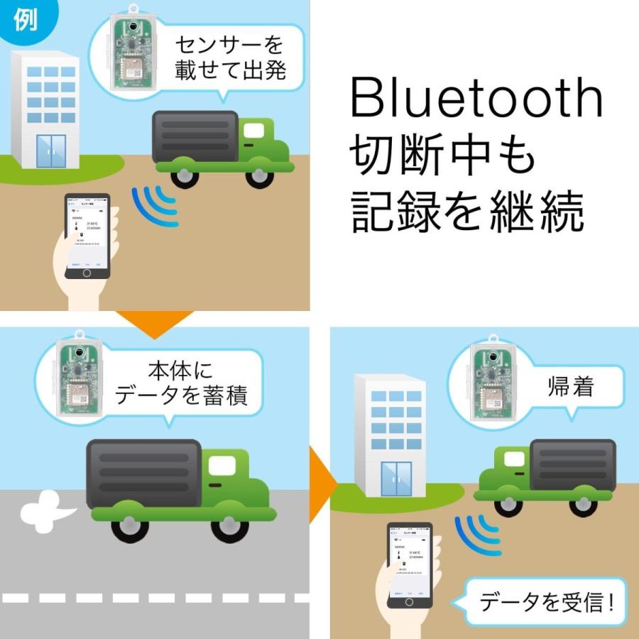 温湿度センサー スマホ連携 ワイヤレス Bluetooth 4.0 IoTデバイス ログ記録 ログッタ UNI-01-B002｜sanwadirect｜07