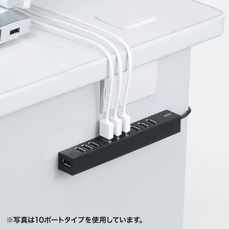 USB2.0ハブ 7ポート（USB-2H701BKN）｜sanwadirect｜05