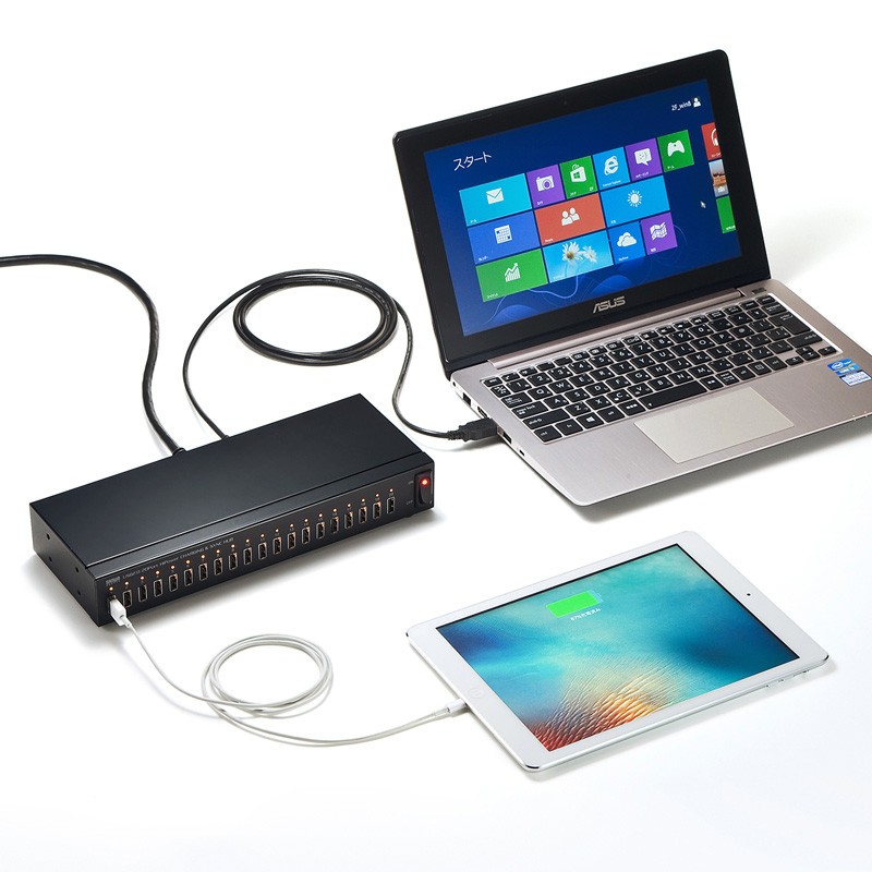 SANWA SUPPLY（サンワサプライ） Apple Configurator USB2.0ハブ iPad 