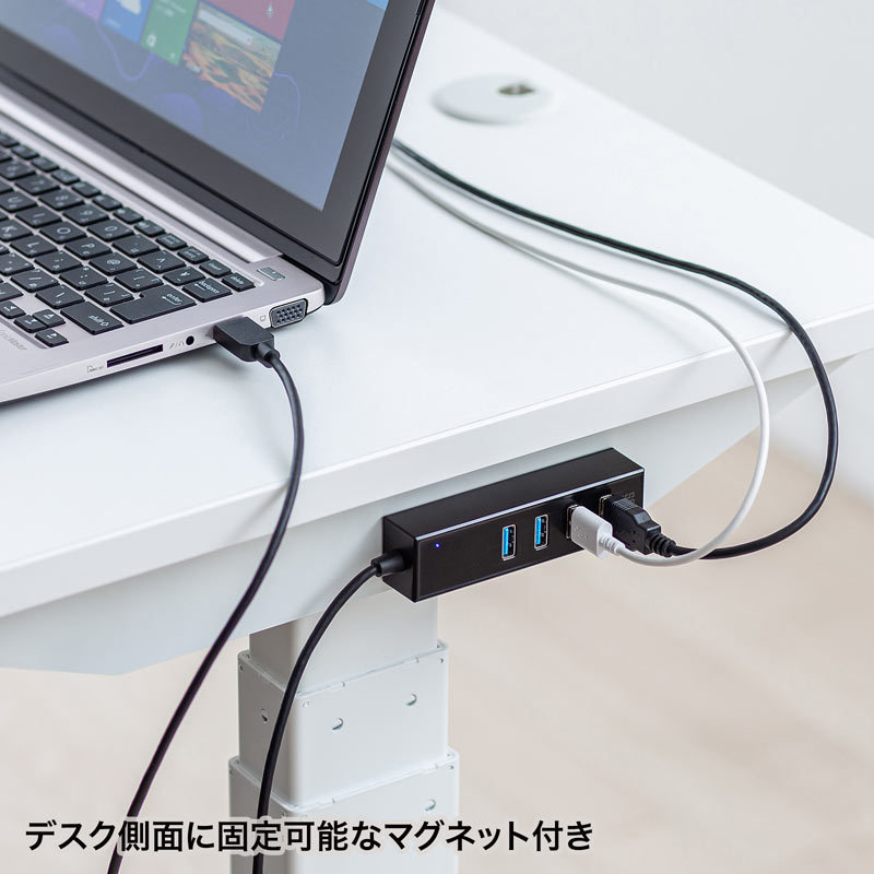 SANWA SUPPLY（サンワサプライ） 磁石付USB3.2 Gen1 4ポートハブ（USB