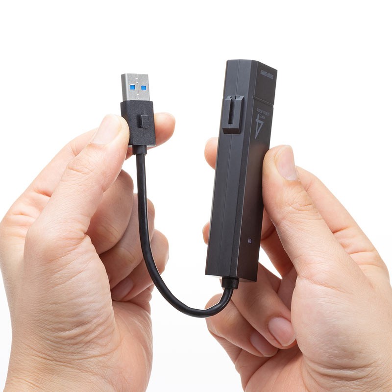 USBハブ コンボ USB3.1Gen1×1ポート USB2.0×3ポート バスパワー ブラック（USB-3H421BK）｜sanwadirect｜04