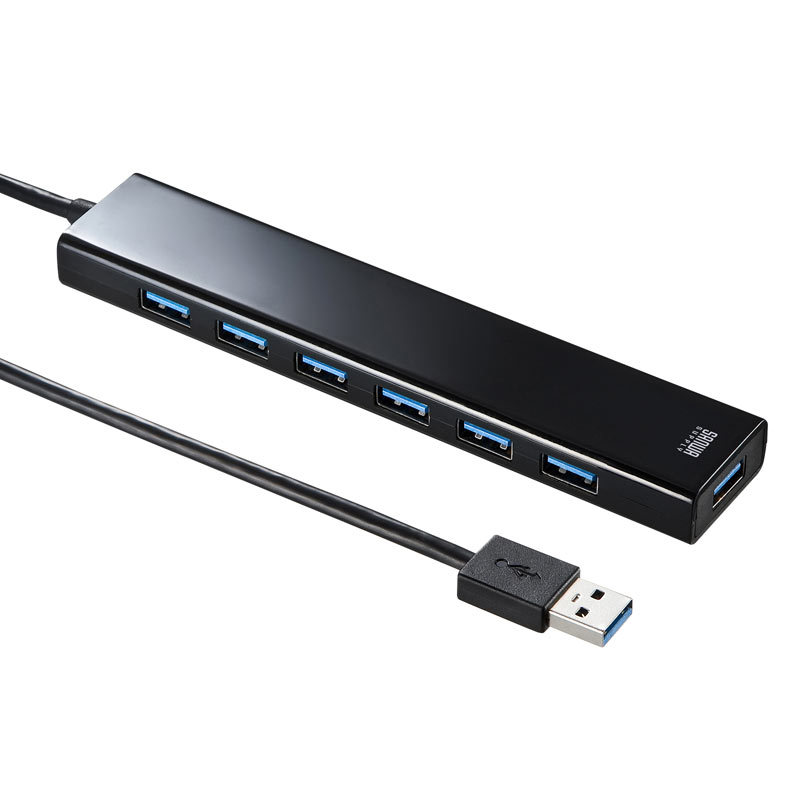 期間限定特価品 宅配 急速充電ポート付きUSB3.2Gen1 7ポートハブ USB-3H703BKN kentaro.sakura.ne.jp kentaro.sakura.ne.jp