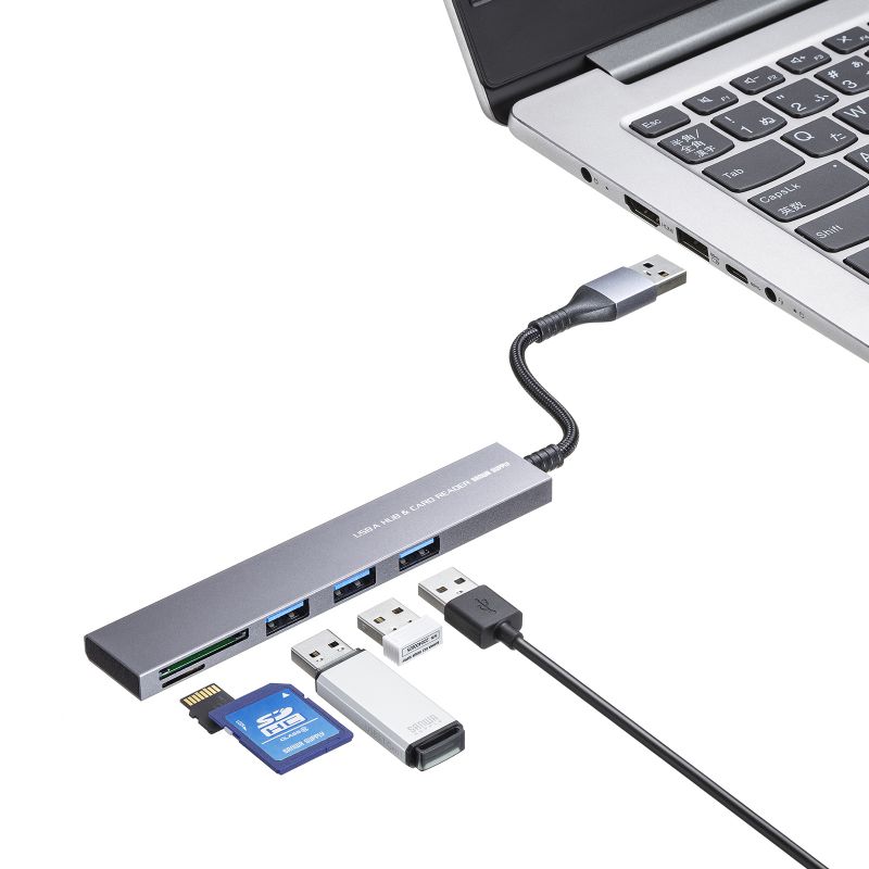 SANWA SUPPLY（サンワサプライ） USBハブ 薄型 3ポート USB 5Gbps