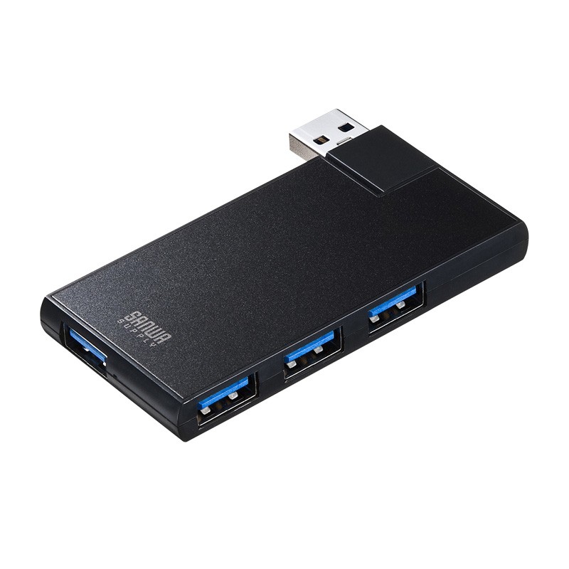 USBハブ USB3.0 4ポート ブラック（USB-3HSC1BK）